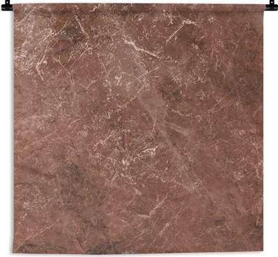 Produktbild von MuchoWow® Wandteppich Wandbehang Marmor - Muster - Rot 150x150 cm Tapisserie Dekoration Wandtuch - Wohnaccessoires - Modernes