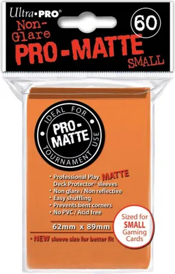 Image de Ultra Pro - Orange Pro-Matte Sleeves small (60)