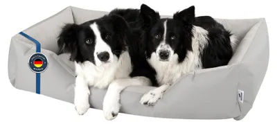 Obrázok produktu pre BedDog psie lôžko ZARA – psí vankúš s prateľným poťahom, psí košík, psia pohovka, LIGHT-GREY (svetlošedá), (XXXL) cca 145 x 105 x 28 cm
