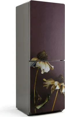 Produktbild von Trockenblumen im Detail – Magnetische Kühlschrank Abdeckung – Dekorfolie magnetisch Küche – Kühlschrank Magnet Deko – selbstklebende Magnettafel – Magnetfolie für Kühlschranktür – 70x190 cm