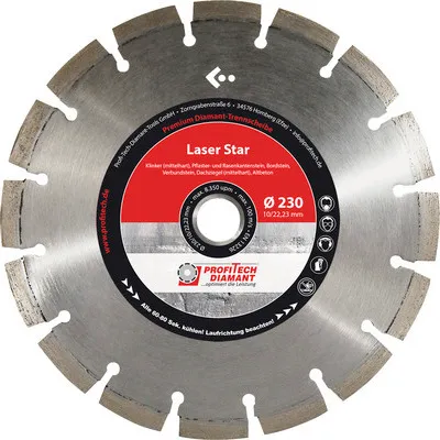 Produktbild von Diamanttrennscheibe Profitech Diamant Laser Star Ø 230x22,23 mm