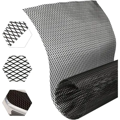 Zdjęcie produktu dla Uniwersalna aluminiowa kratka do zderzaka i osłony chłodnicy, 120 x 20 cm