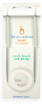 Produktbild von Pony Rundstricknadeln Teflon 150 cm 6,5 mm