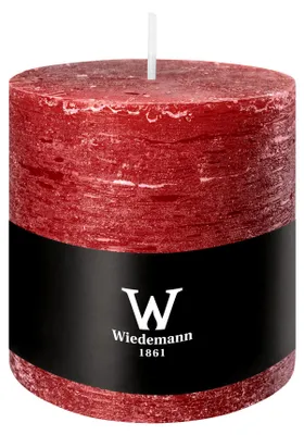 Produktbild von Durchgefärbte Stumpen Kerzen Bordeaux Ø 100 x Ø 100 mm, 1 Stück