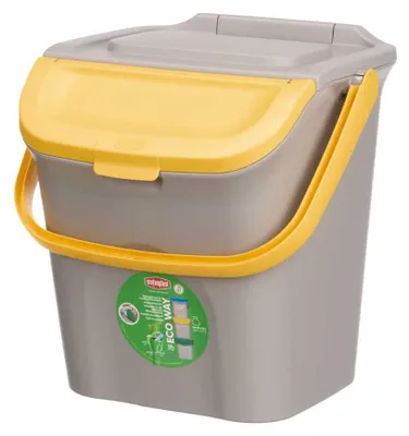 Image de Poubelle pour déchets triés, 28 l, jaune