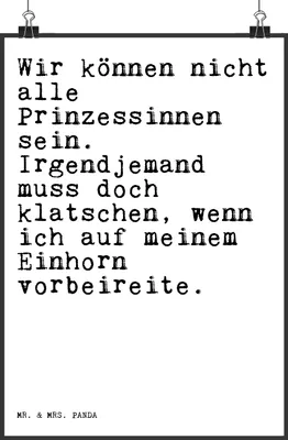 Produktbild von Mr. & Mrs. Panda Bild Wir können nicht alle... DIN A4 - Weiß - Geschenk, Sprüche, Spruch Weisheiten Zitate Lustig Weisheit Worte, Plakat, Einhörner, witzig, drucke