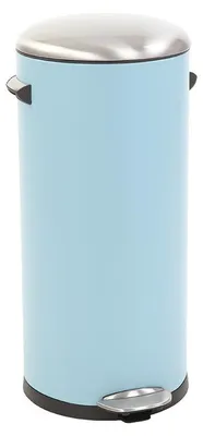 Produktbild von EKO - Belle Deluxe Treteimer 30 Liter - Steel Plastic  - Hell Blau, sandcoated