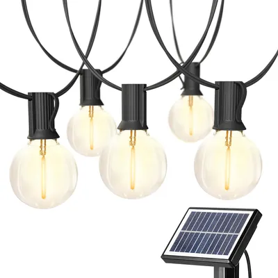 Image de Guirlande solaire d'extérieur 3W/avec 30X ampoules G40 solaires/USB Guirlande solaire ampoules avec télécommande Pour pavillon, jardin, balcon,Mariage Party