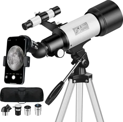 Zdjęcie produktu dla Teleskop astronomiczny 70/400 mm dla początkujących ze statywem i szukaczem