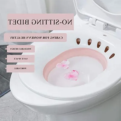 Productafbeelding van Draagbaar Bidet - Zitbad Toilet - Persoonlijke Hygiëne - Opvouwbaar Ontwerp - 2000ML - Wit
