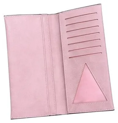 Immagine prodotto di Portafoglio da donna grande e sottile in rosa cipria WK20