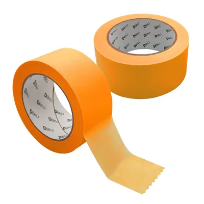 Produktbild von ARLI 2x Kreppband Goldband 50 mm x 50m Acrylat Abdeckbänder ECO für Maler und Lackierer