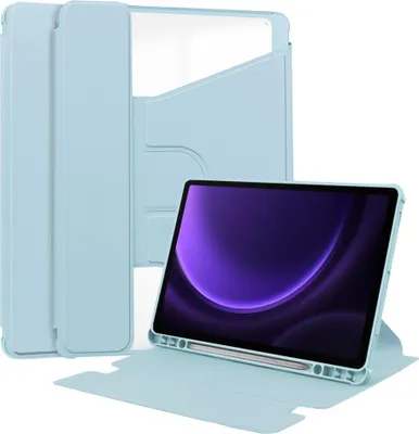 Produktbild von Samsung Galaxy Tab S10 FE / S9 FE Hülle - Coverup 360° Rotating Folio Klapphülle mit Schlaf/Wach-Funktion - Hellblau