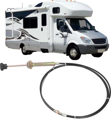 Produktbild von 2 Meter Abwasserventilkabel, Wohnmobil-Abwassertor, flexibler Drahtersatz mit Metallbeschlägen