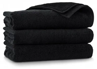 Produktbild von Handtuch - 100% Baumwolle - 500 g/m2 - 50x100 cm - Extra Saugfähig - Schwarz - hohe Grammatur - KIWI2