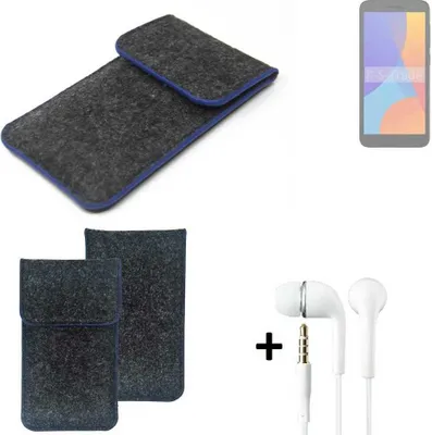 Produktbild von K-S-Trade Handy Schutz Hülle kompatibel mit Alcatel 1 (2021) Schutzhülle Handyhülle Filztasche Pouch Tasche Case Sleeve Filzhülle dunkelgrau,