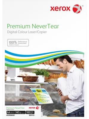 Obrázok produktu pre Xerox 003R98091, Polyester, Biela, Laser, A4 (210×297 mm), Matný, 195 g/m²