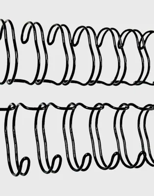 Produktbild von OPUS Drahtkammbindungen 9,5 mm 100 Stück schwarz