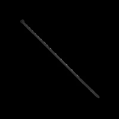 Obrázok produktu pre Súprava káblových viazacích pások, čierna farba, odolná voči UV žiareniu, šírka 7,5 mm, dĺžka 500 mm, 100 kusov.