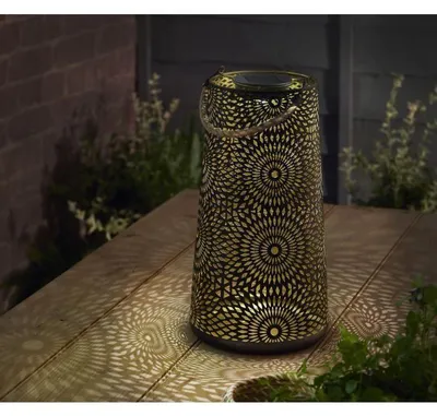 Immagine prodotto di Lanterna solare SMART GARDEN Muscat XL 5 lumen Luce LED bianca fredda Metallo 36,5 x 21,5 x 21,5 cm