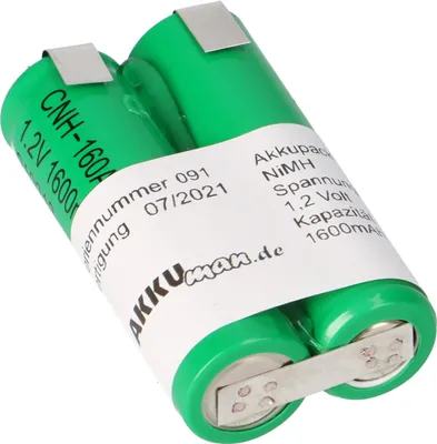 Produktbild von Akkupack 2,4V 1600mAh Spezial Industrie Akku AA Mignon Reihe mit Lötfahne