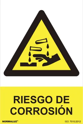 Produktbild von Gefahrenhinweis ''Korrosionsrisiko'' (PVC 0,7 mm) 30x40 cm