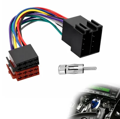 ISO 16-polig Autoradio-Adapter DIN + 15/30 Kabel