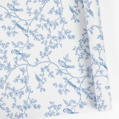 Produktbild von Selbstklebende Vinyl-Tapete mit Blumenmuster für Möbel und Wände