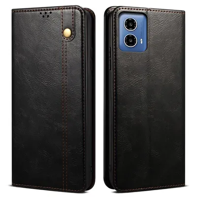 Produktbild von Hülle für Motorola Moto G85 Leder Brieftasche Schutzhülle mit Standfunktion Schwarz