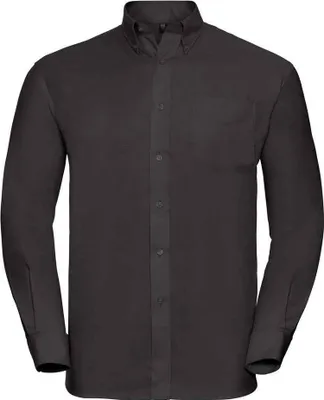 Image de Russell Collection - Chemise « Classic » pour homme à manches longues LT3646 (4XL) (noir)