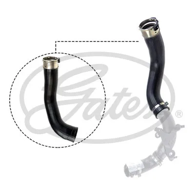 Produktbild von GATES 09-0539 Turbo Ladeluftschlauch für RENAULT Clio IV Schrägheck (BH) Clio IV Grandtour (KH) für DACIA SANDERO II