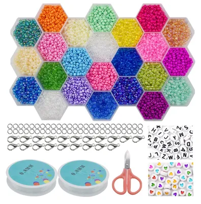 Ponyperlen-Set, 12000 Teile, 3 mm, DIY-Bastelset