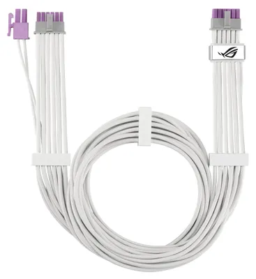 Zdjęcie produktu dla ASUS ROG Equalizer White Edition, PCI-E (16-pin), PCI-E x16 (Gen 4.0), 0,75 m, Męska, Męska, Prosty