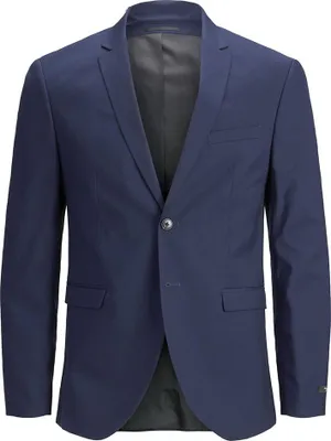 Produktbild von Jack & Jones 12203557_1220_146, Männlich, Blau, Blazer, Kind, Medieval Blue, Spreizkragen