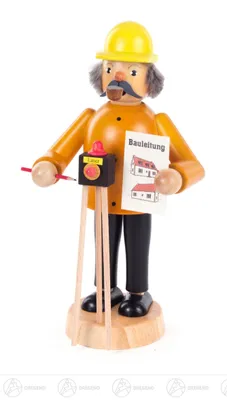 Produktbild von Bauleiter (17cm) Räuchermann von Dregeno Seiffen