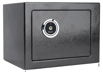 Obrázek produktu pro Bezpečnostní trezor, zámkový mechanismus, robustní konstrukce, černá barva
