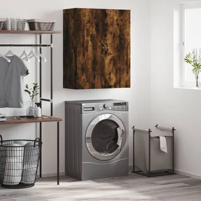 Produktbild von vidaXL Wandschrank Räuchereiche 69,5x34x90 cm Holzwerkstoff