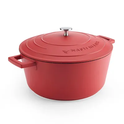 Zdjęcie produktu dla MasterClass Topf 28 cm 5 l Induktion antihaftbeschichtet Rot
