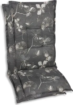 Produktbild von GO-DE Textil, Sesselauflage Hochlehner, 2er Set, Farbe: taupe, Maße ca.: 120 cm x 50 cm x 6 cm, Rückenhöhe: 72
