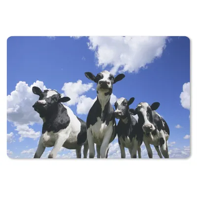 Produktbild von MuchoWow® Mauspad Mousepad Kuh - Luft - Tiere 27x18 cm - Mousepads - Maus Mat - Pad - Mausunterlage - Büroartikel - Desk Matten
