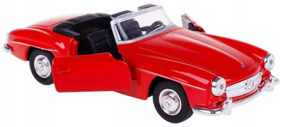 Obrázek produktu pro Welly Mercedes 190SL kabriolet model auta kovový červený