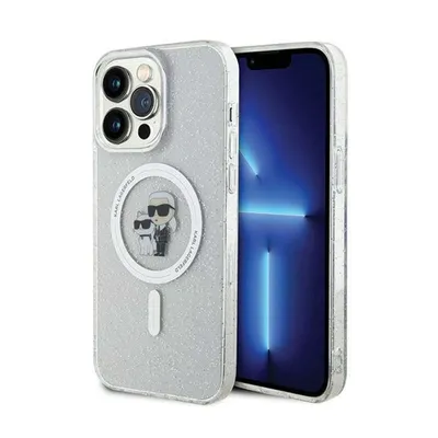 Obrázek produktu pro Karl Lagerfeld Karl & Choupette Glitter MagSafe - pouzdro pro iPhone 14 Pro Max (průhledné)