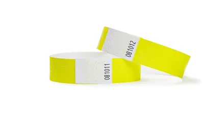 Produktbild von 200 tyvek armbänder Neongelb, Eintrittsbänder, Einlassbänder