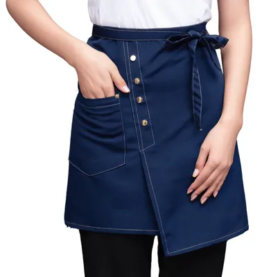Halbe Taillenschürze, wasserdicht, 73x48 cm, mit Tasche, Polyester