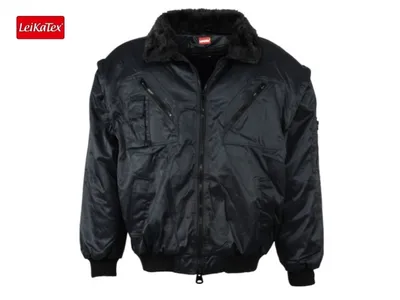 Produktbild von Herren Jacke Pilotenjacke Jacken Zillertal Schwarz Größe XL