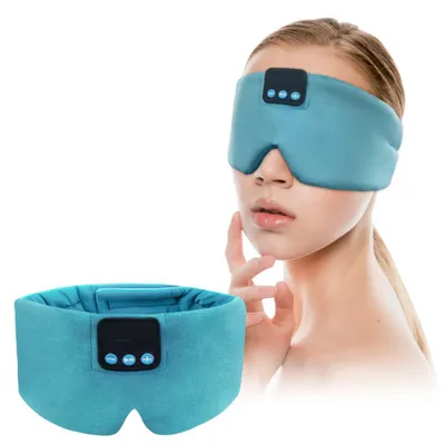 Produktbild von Schlafmaske mit Kopfhörer Bluetooth 5.3, Seiden Schlafmaske mit Musik, Schlafkopfhörer für Seitenschläfer, 16 Std. Akkulaufzeit, waschbare Augenmaske