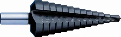 Produktbild von EXACT Stufenbohrer, HSS 4-20 mm TIAIN 2 Schneiden 50067