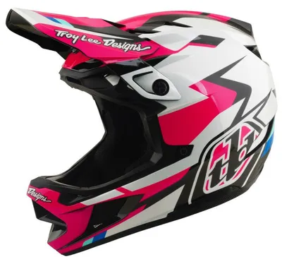 Zdjęcie produktu dla Kask Troy Lee Designs D4 Polyacrylite Mips, integralny, kolor magenta, rozmiar M (57–58 cm) 174043013