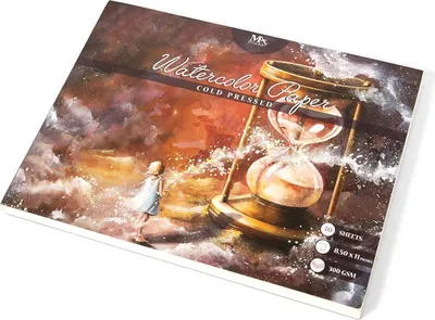 Produktbild von MozArt Supplies Premium Aquarellpapier A4 30 Blatt 300 g/m² Aquarellblock Zeichenblock