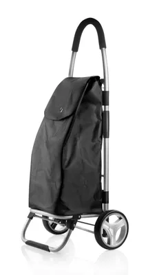Productafbeelding van Winkelwagen "Shop Cruiser" in zwart, opvouwbaar, met een inhoud van 40 liter - belastbaar tot 30 kg